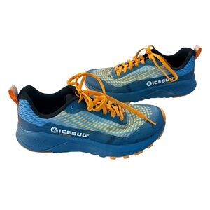 Icebug Women's Trail Running Blue and Orange Sneakers